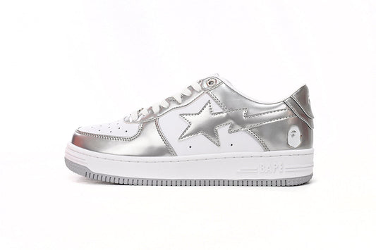 BAPESTA Low Silver - Icy Clothes Ro