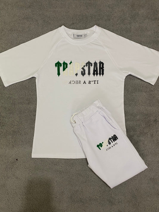 Trapstar Green/White/Grey Short Set - Icy Clothes Ro