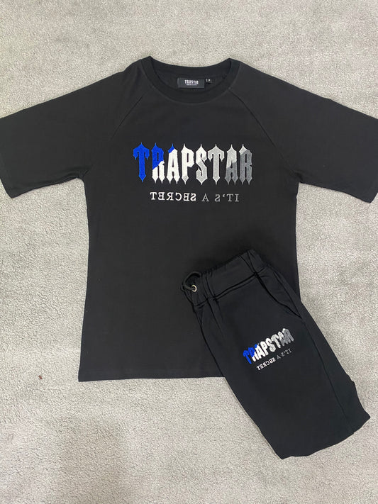 Trapstar Blue/White/Grey Short Set - Icy Clothes Ro