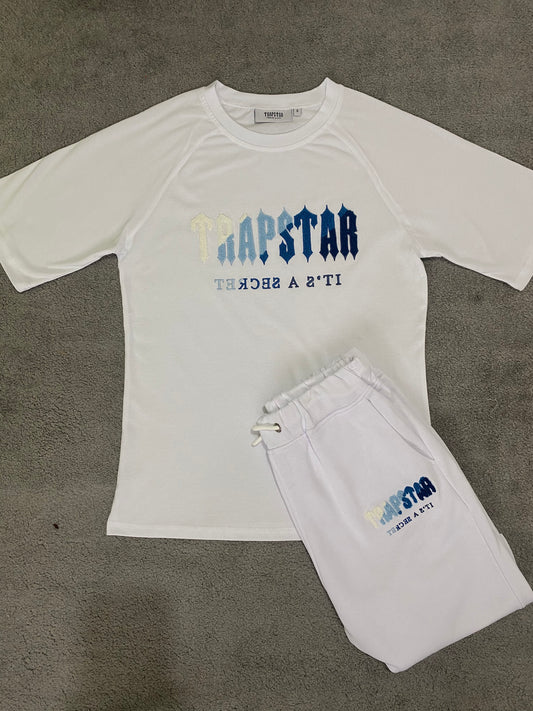 Trapstar Blue/White Short Set White - Icy Clothes Ro