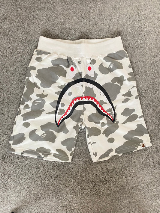 BAPE White Camo Glow In The Dark Shorts - Icy Clothes Ro
