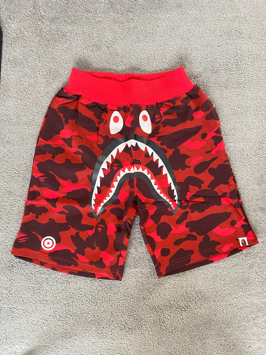 BAPE Red Camo Shorts - Icy Clothes Ro