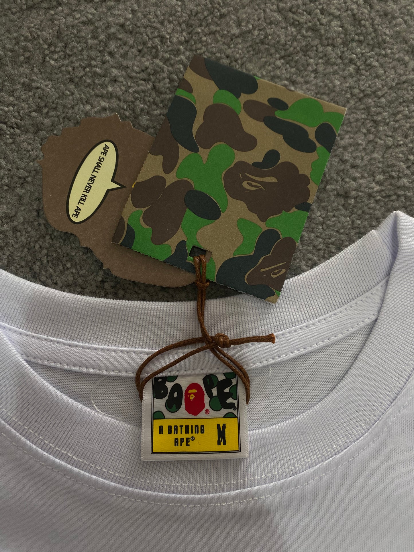 BAPE Space Camo By Bathing White Tee - Icy Clothes Ro