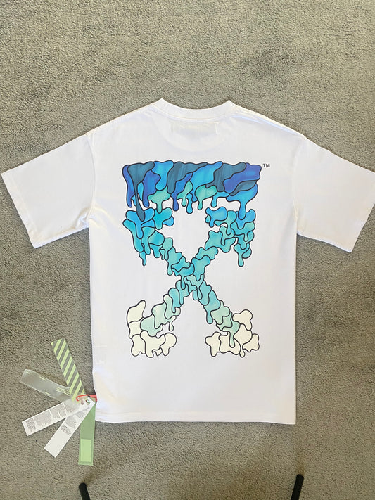 Off-White Blue Marker Tee - Icy Clothes Ro