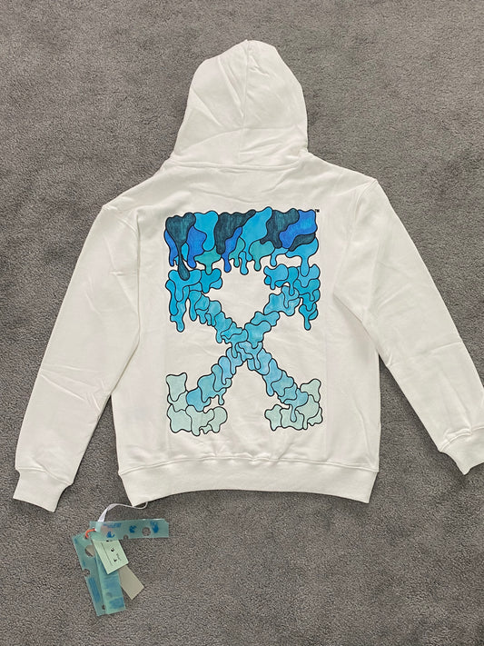 Off-White Blue Marker Arrow Hoodie - Icy Clothes Ro