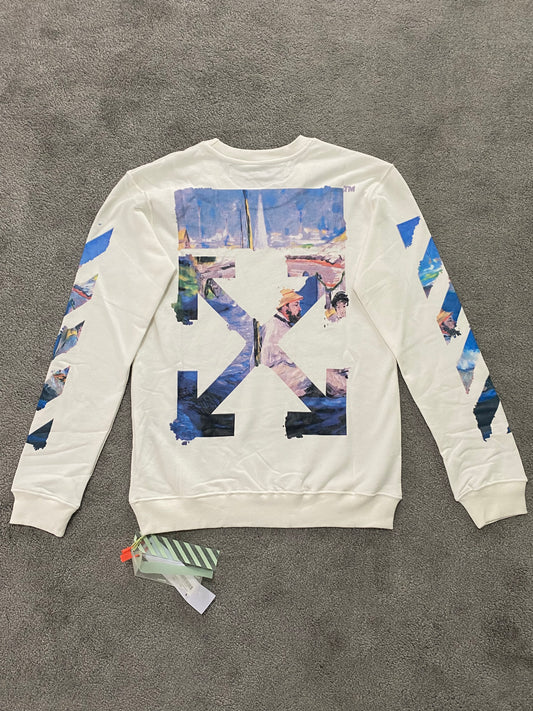 Off-White Colour Painting Sweatshirt - Icy Clothes Ro