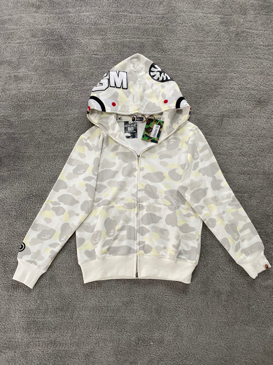 BAPE White Camo Glow In The Dark Hoodie - Icy Clothes Ro